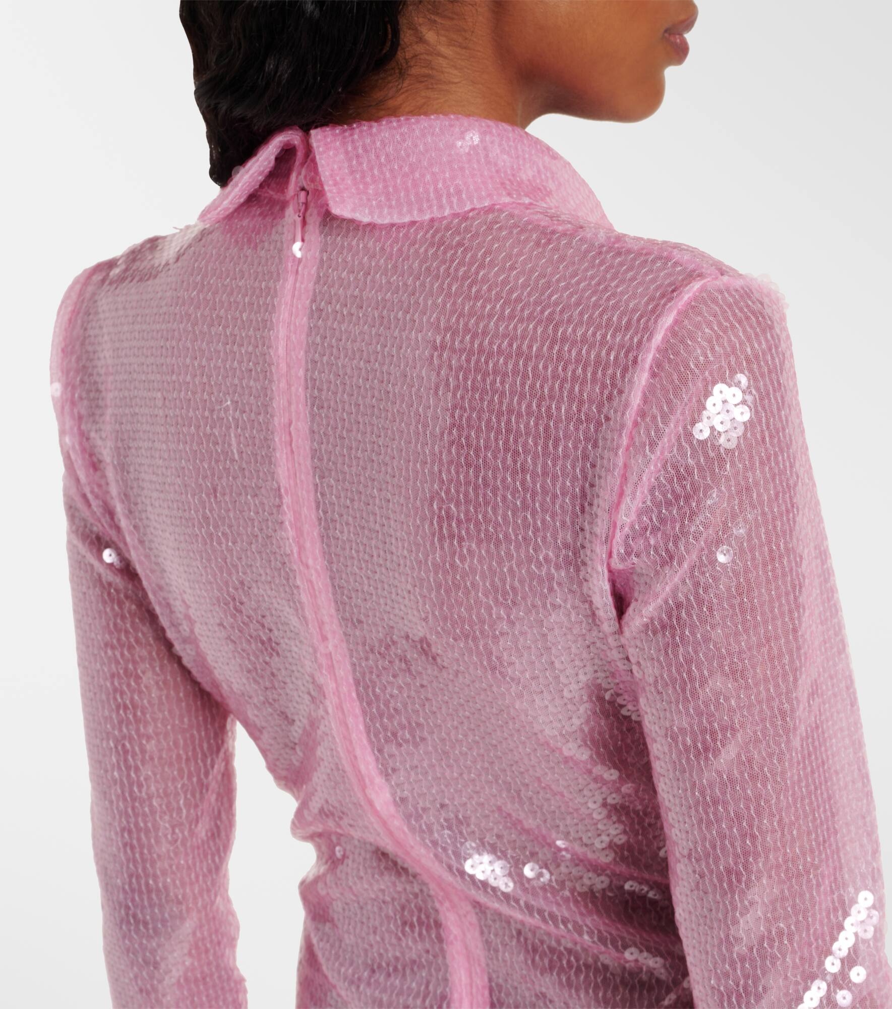 Sequined polo dress - 6
