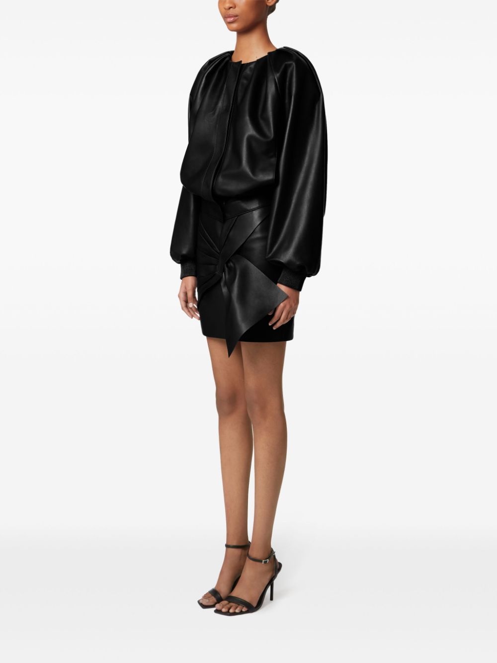 leather bomber jacket - 3