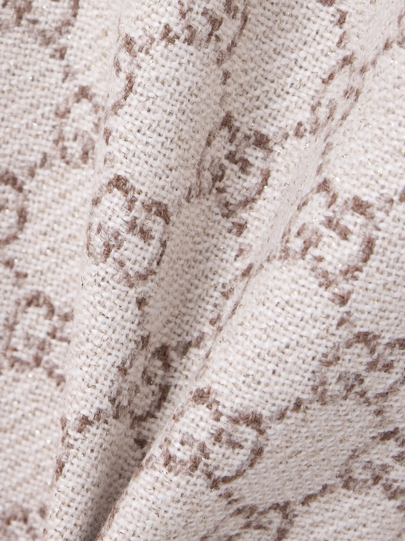 Wool-jacquard scarf Ivory - 3