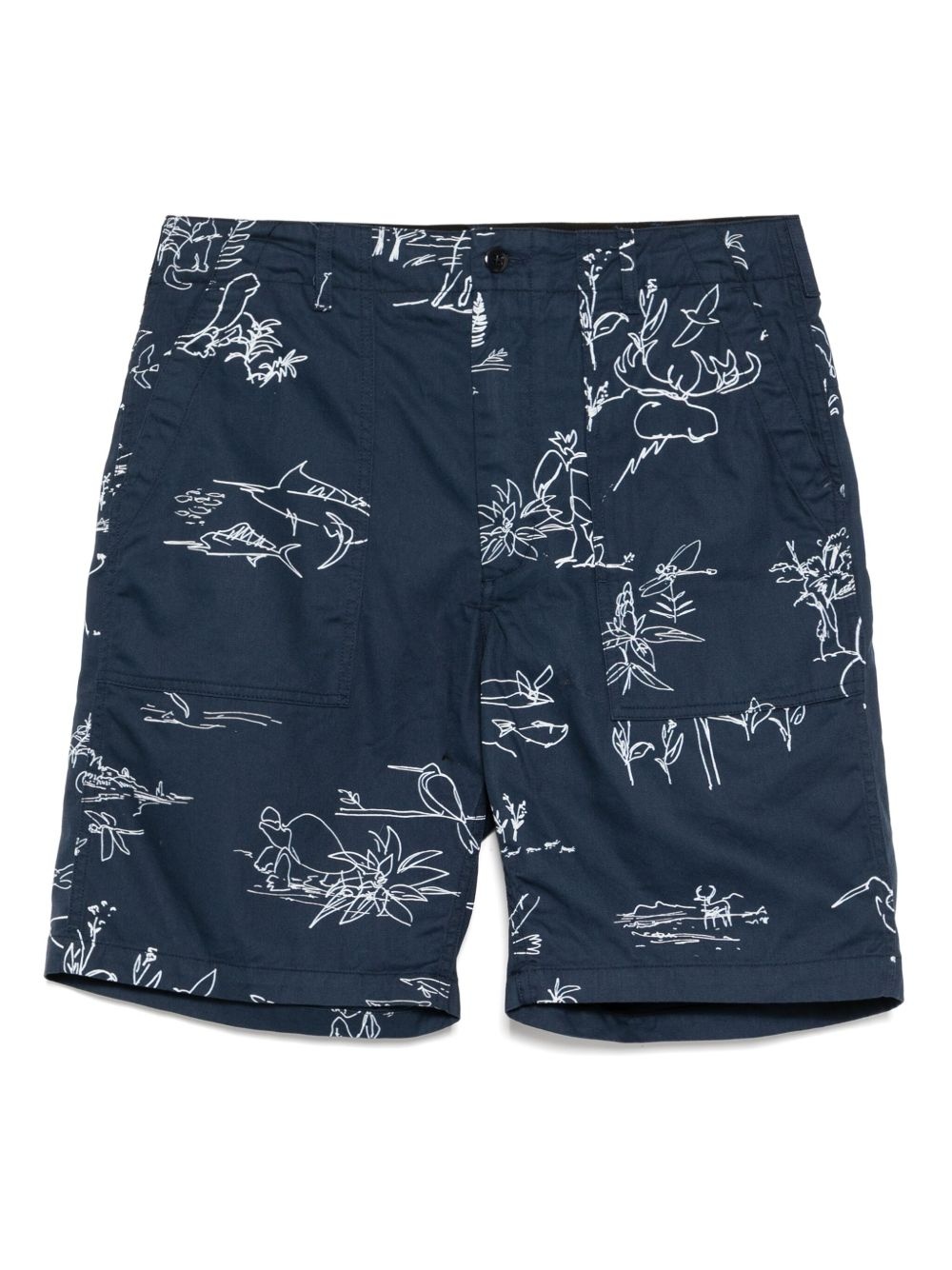 graphic-printed shorts - 1