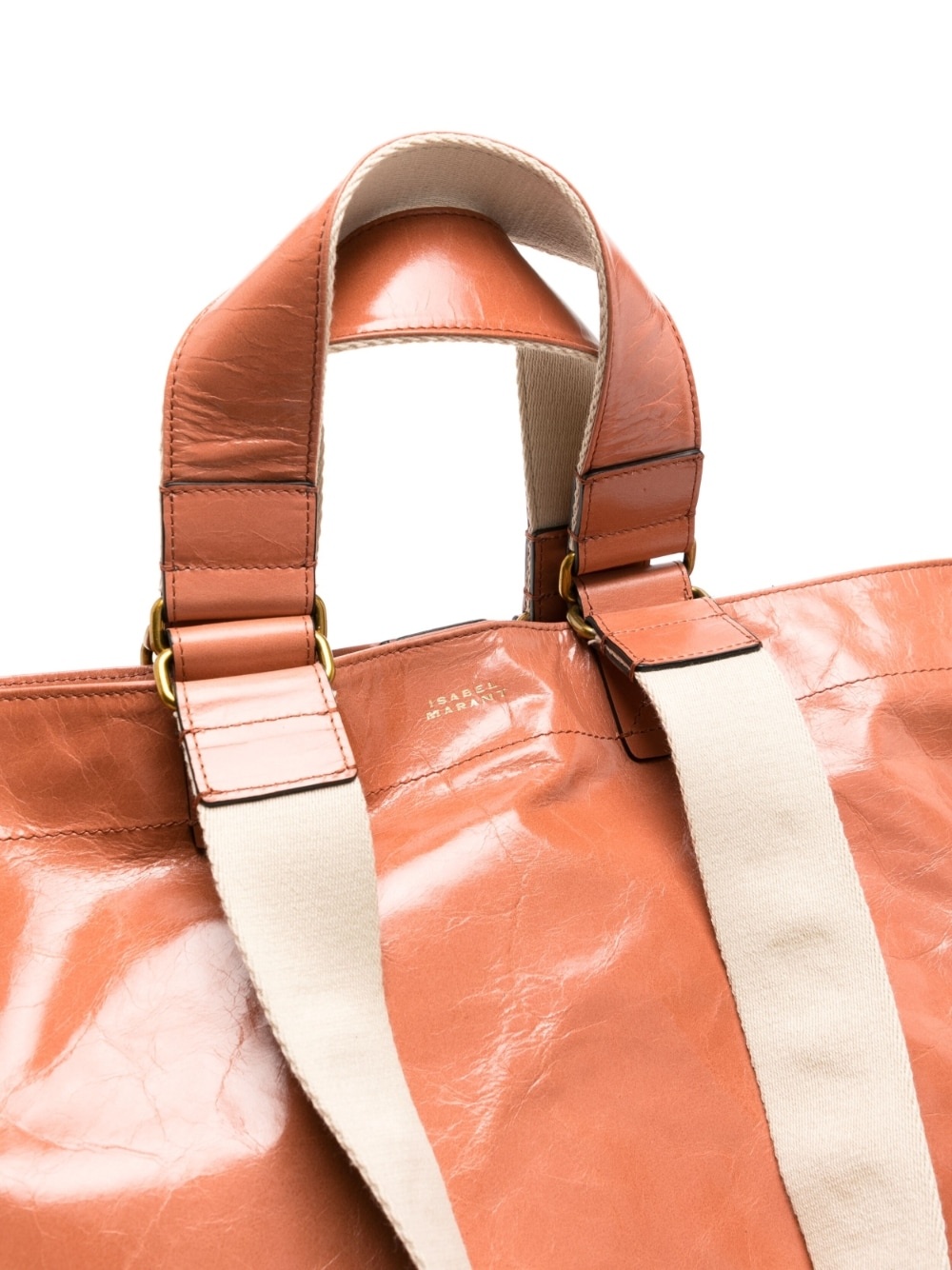 Wardy crinkled-leather tote bag - 4