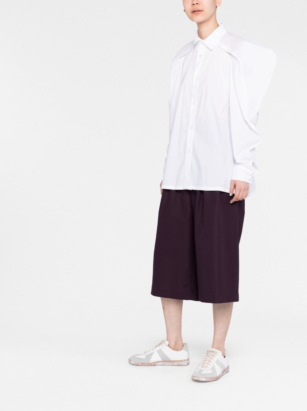 long sleeve button-fastening shirt - 4