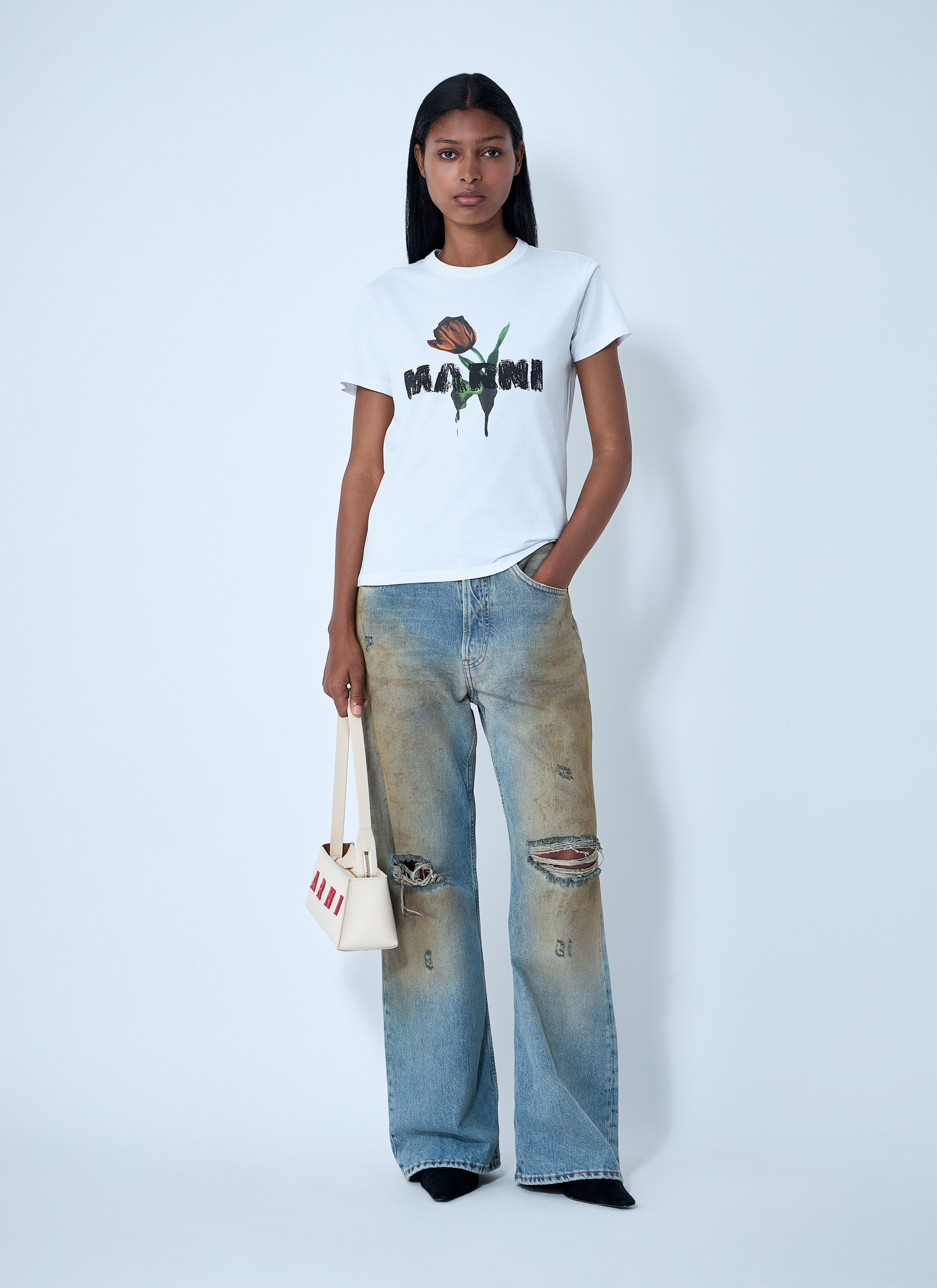 Marni Women Logo Motif T-Shirt - 2