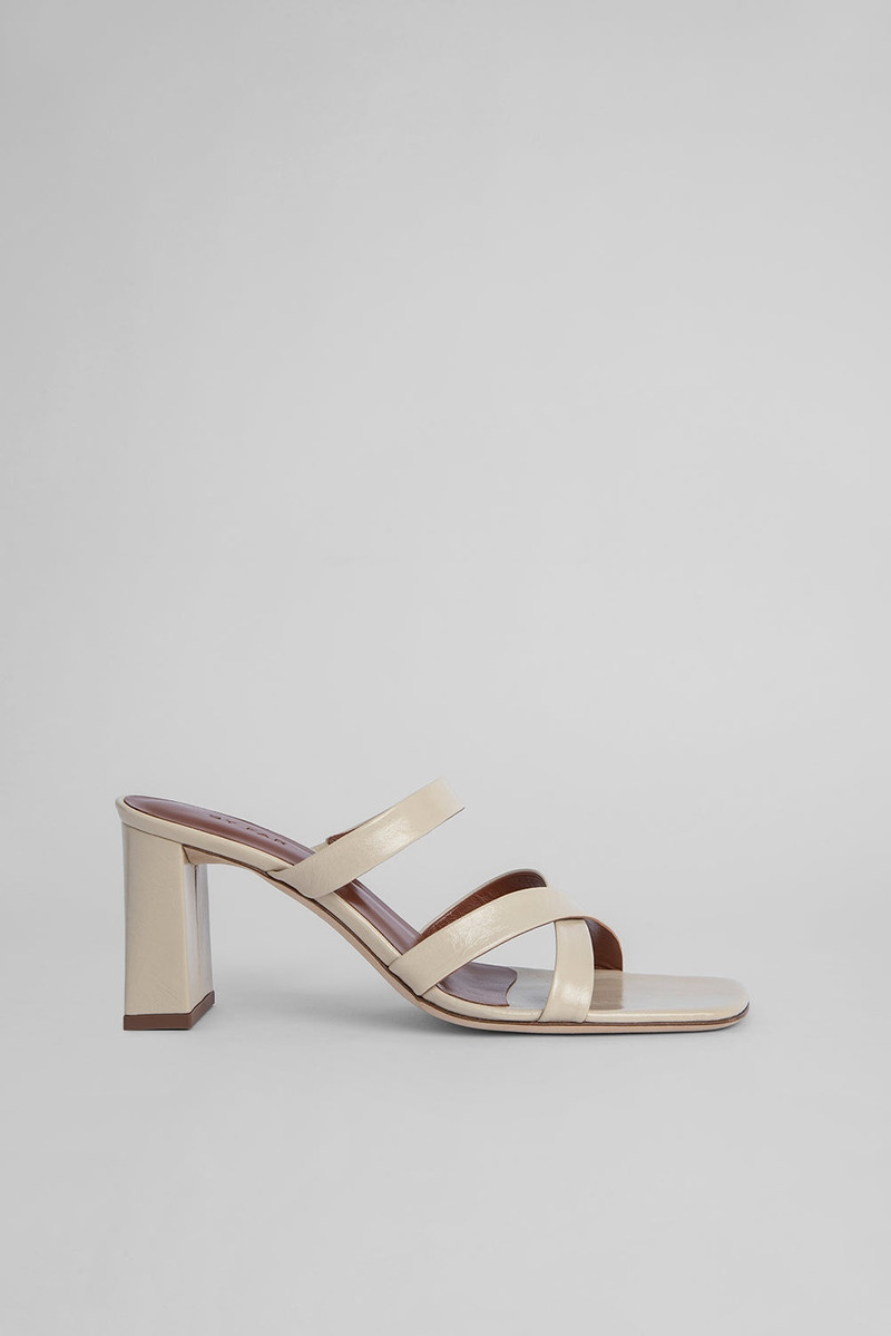 Lenny Ivory Gloss Leather 1