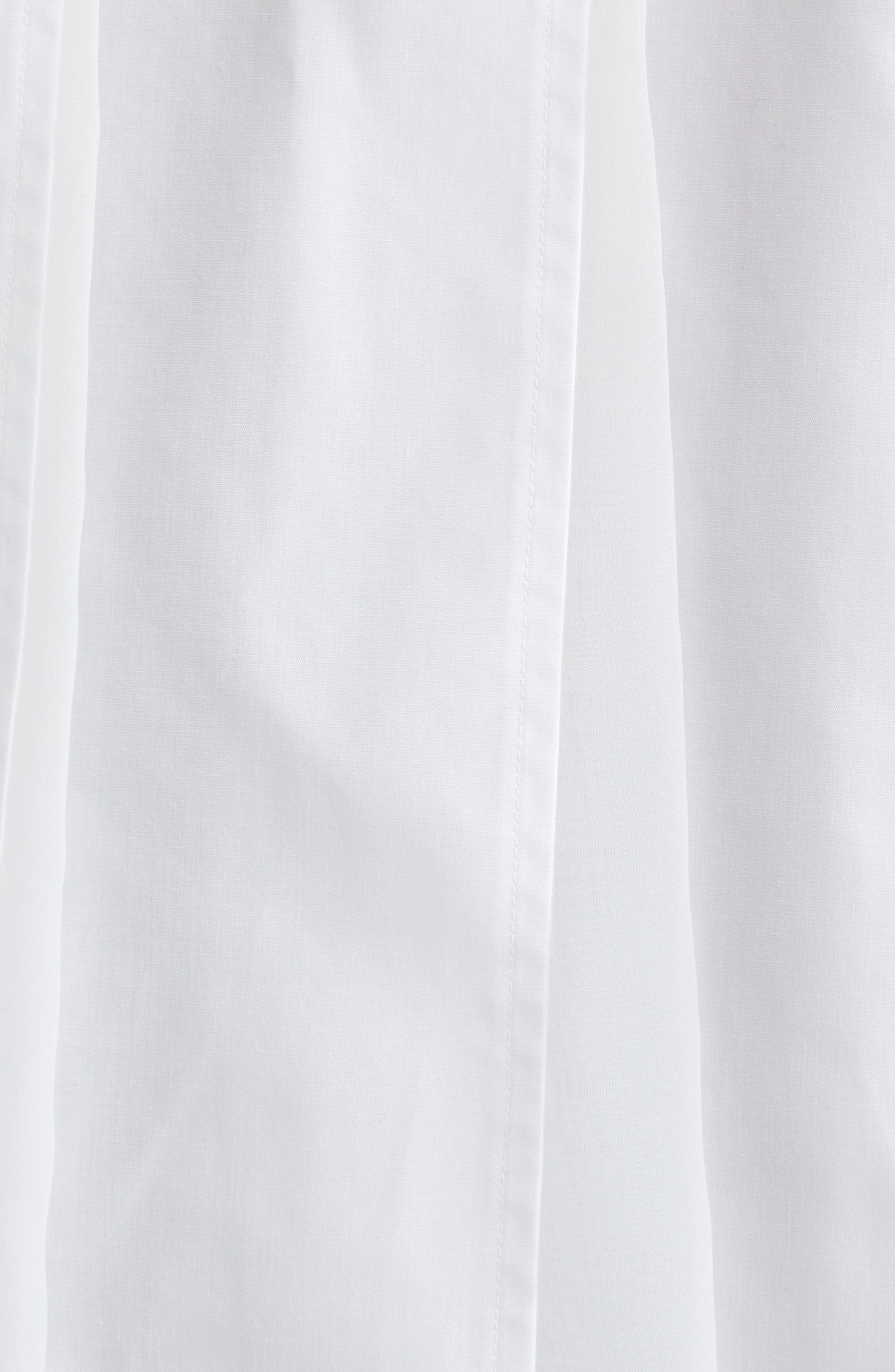 Sacai Mixed Media Poplin & Chiffon Top in Off White 151 at Nordstrom - 7