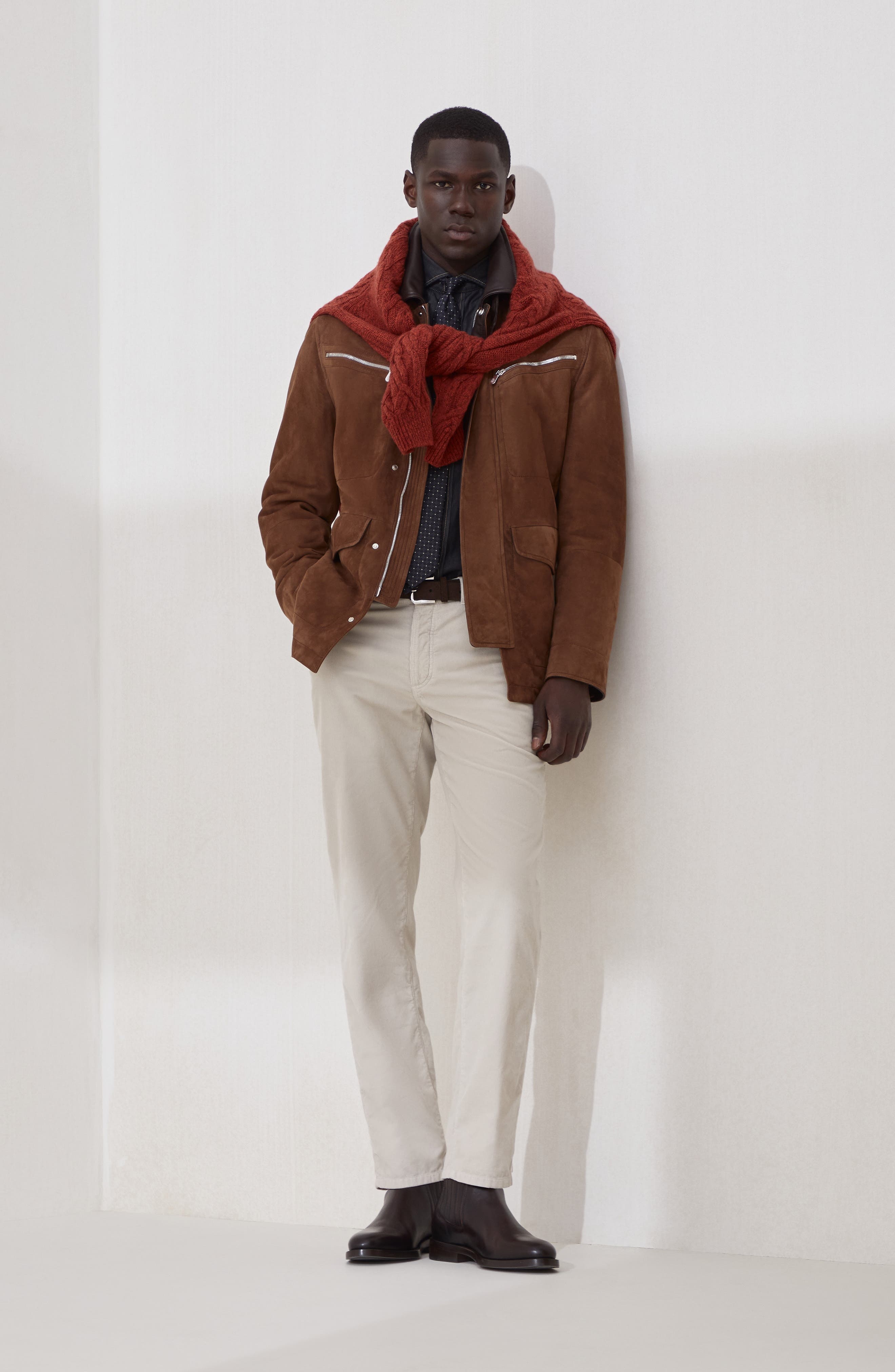Brunello Cucinelli Cable knit sweater in Orange at Nordstrom - 6