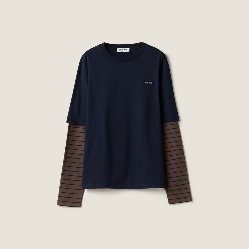 Long-sleeved jersey T-shirt 1