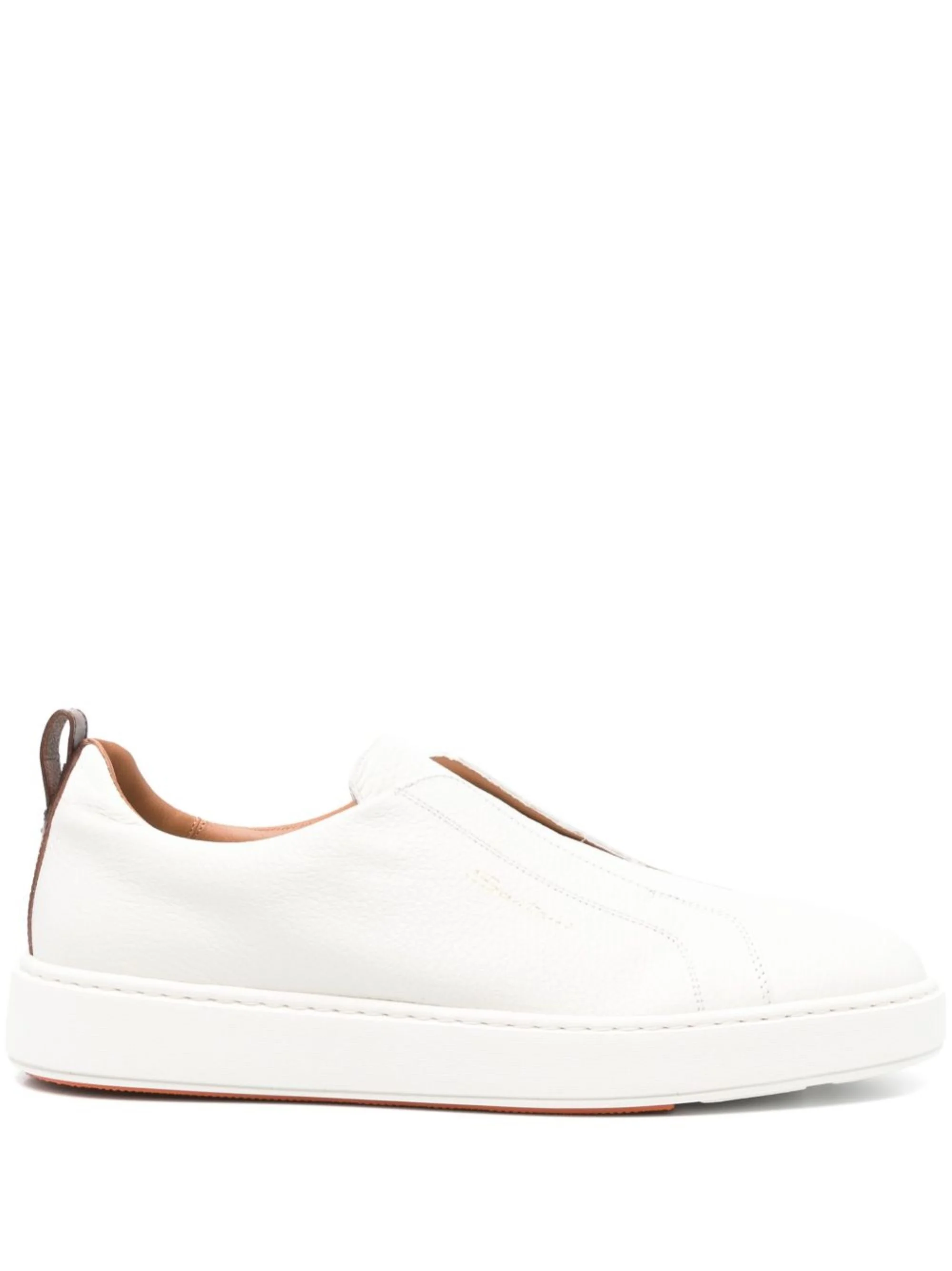 Leather slip-on sneakers - 1