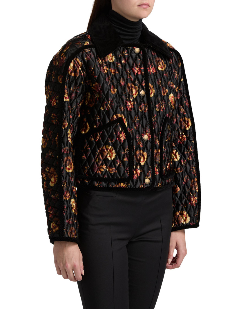 Women's Floriston Floral Quilted Jacket - Crimson Red 4