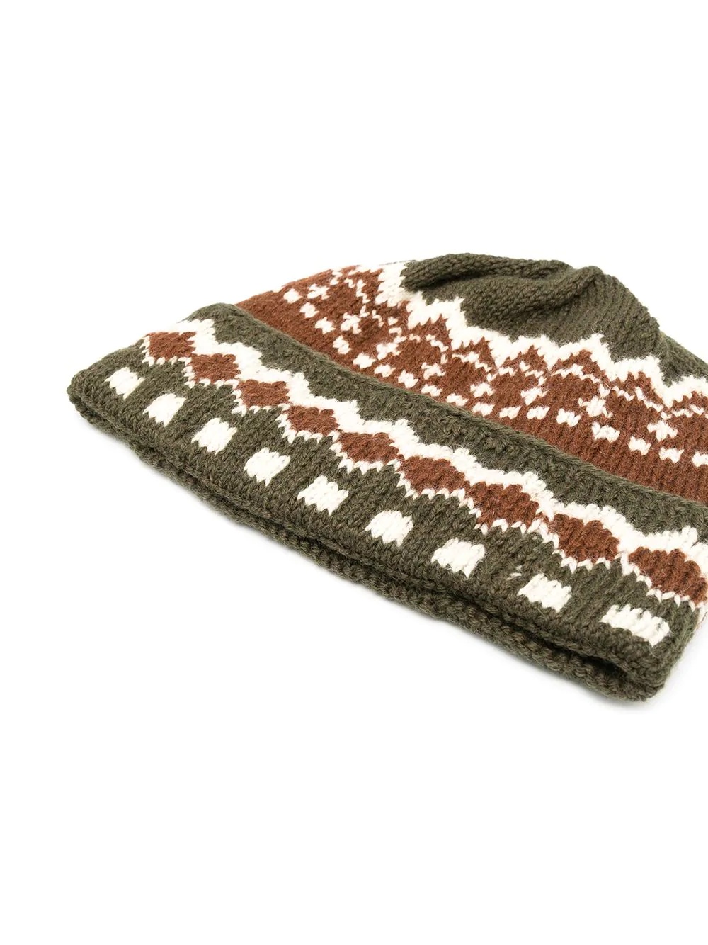 intarsia knit beanie hat - 2