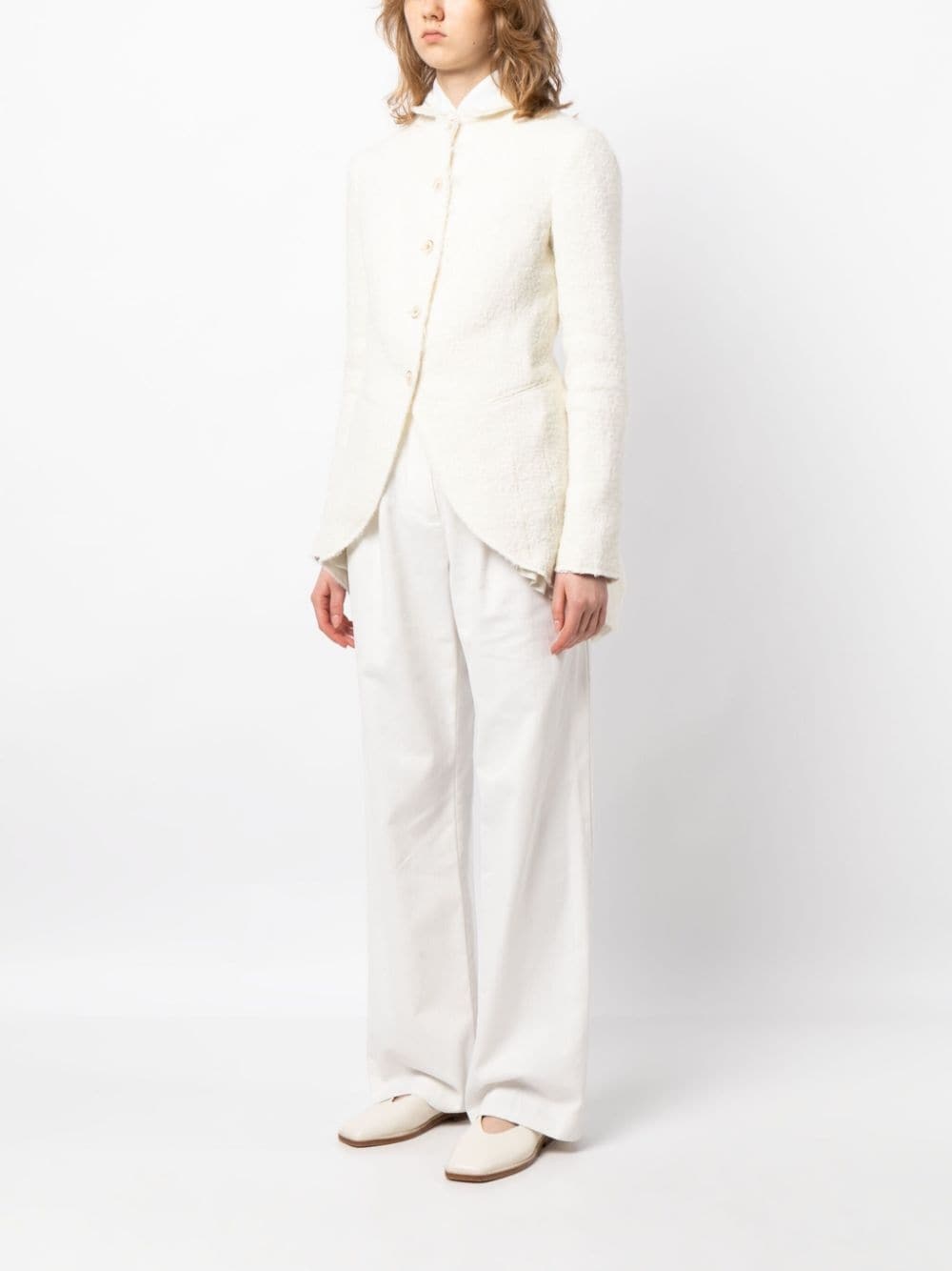 stand up-collar button-up jacket - 3