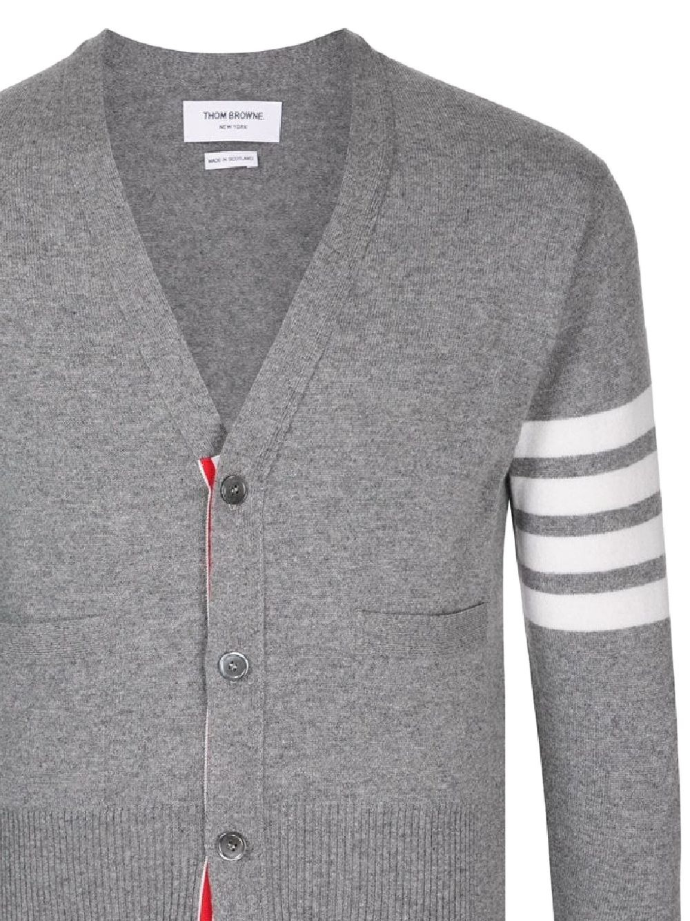 4-Bar V-neck cashmere cardigan - 2