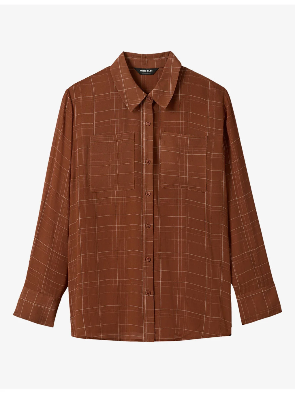 Checked Long-Sleeved Woven Shirt - 1