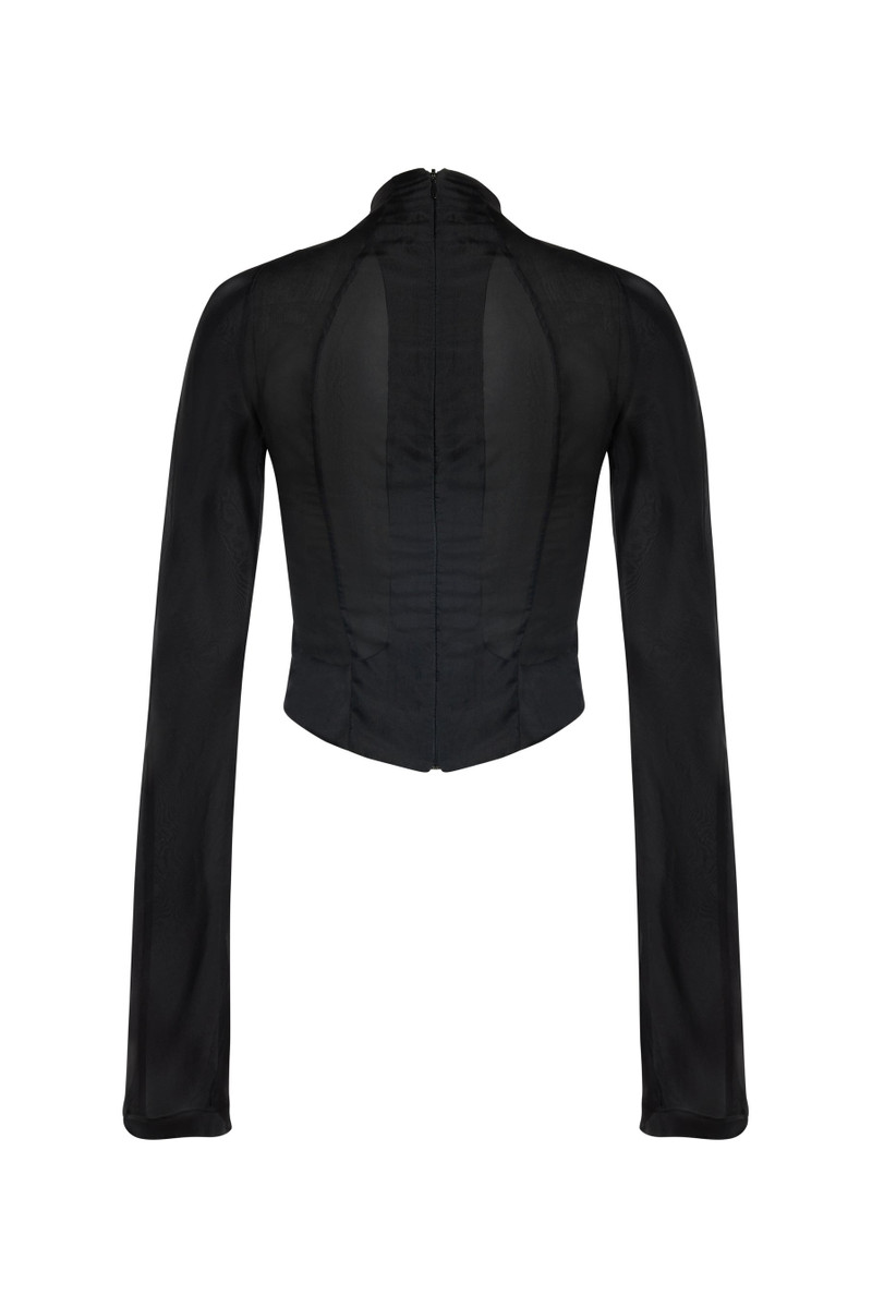 A.W.A.K.E. MODE BIB-FRONT STRUCTURED JACKET BLACK outlook