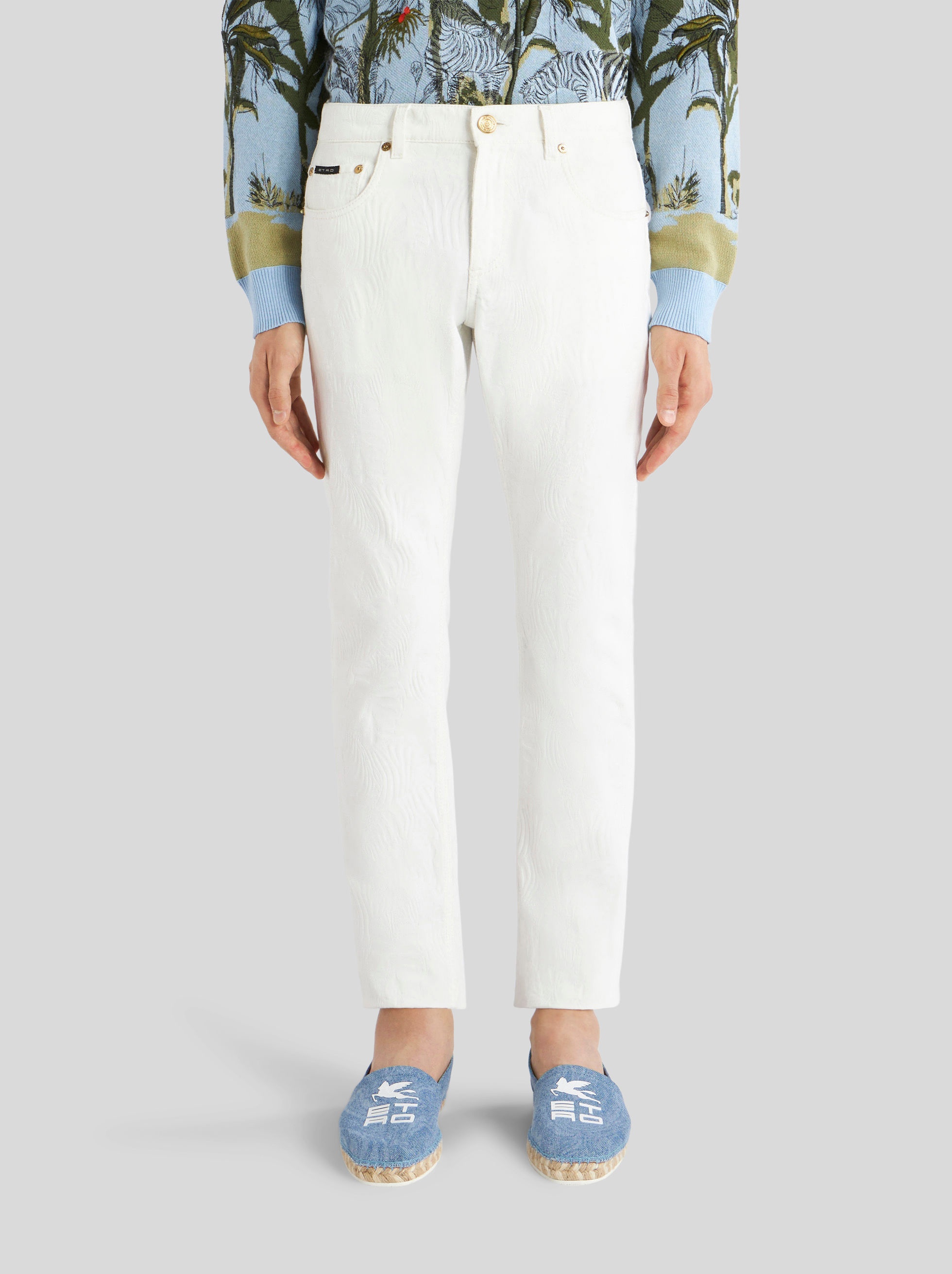 JACQUARD JEANS WITH ZEBRAS - 2