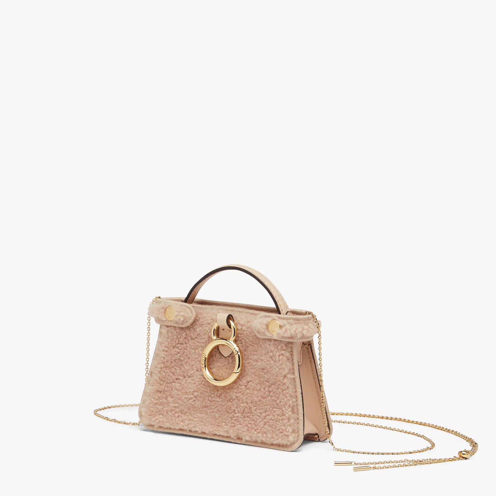 Pink sheepskin charm - 2