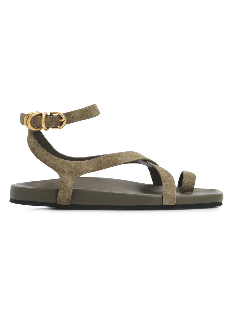 Women's Rue Suede Sandals - Olive Suede 1