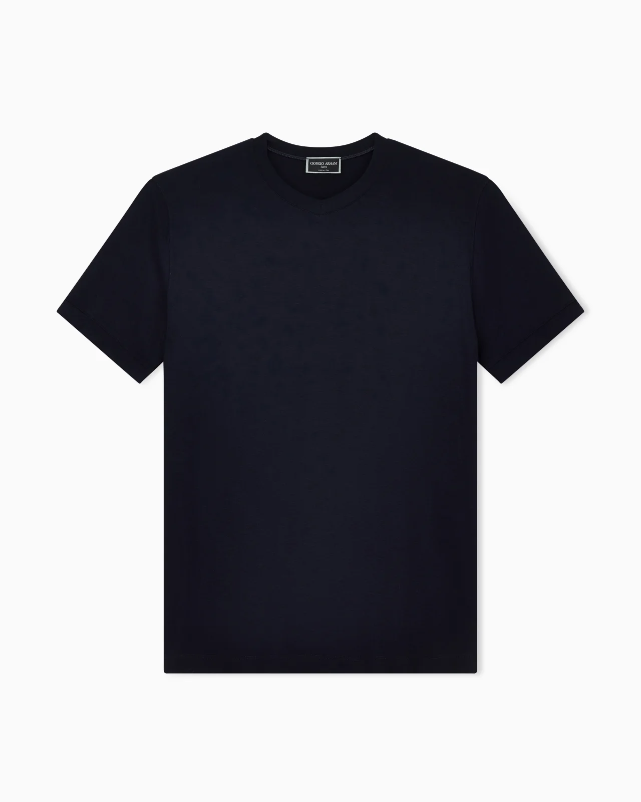 V-neck T-shirt Icon in stretch viscose jersey - 1