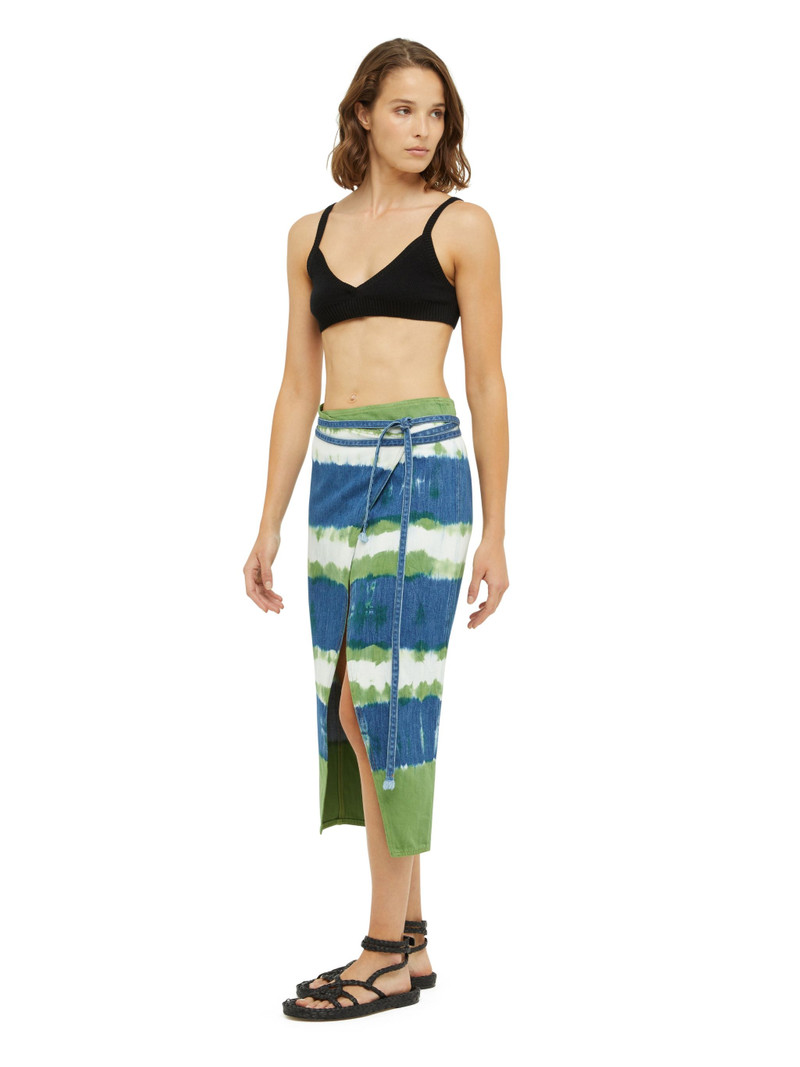 Magic Journey Denim Sarong Skirt 5