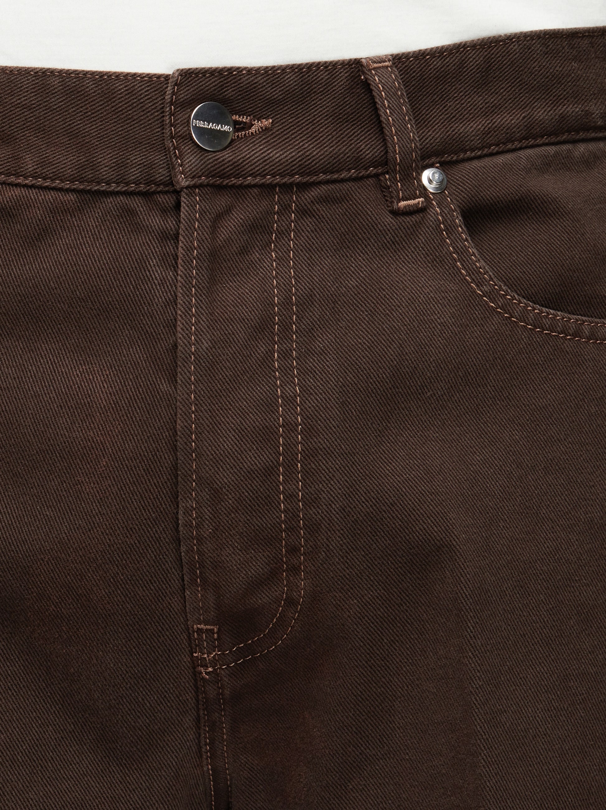 Washed five pocket trouser - 5