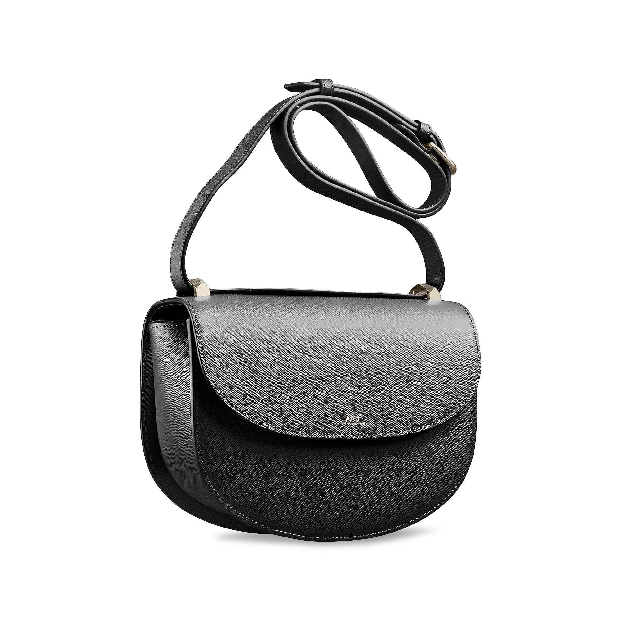 A.P.C. Geneve Leather Shoulder Bag 'Black' - 3