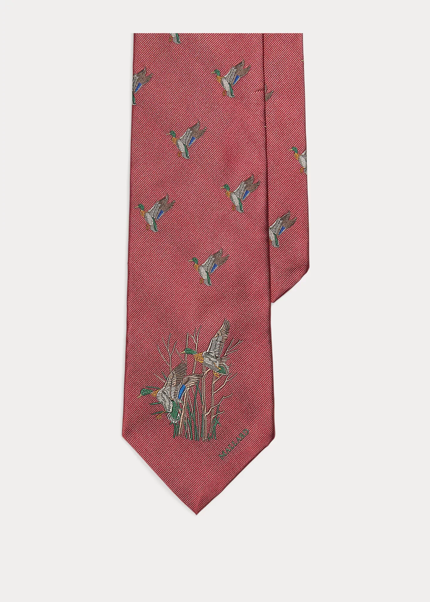 Graduate Mallard-Patterned Silk Tie - 1