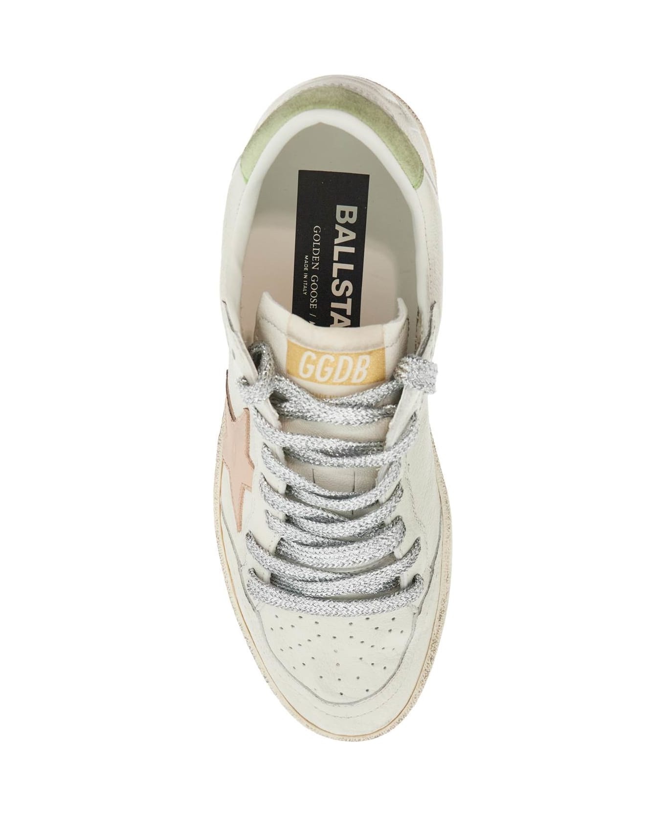 'ball Star' White Leather Sneakers - 2