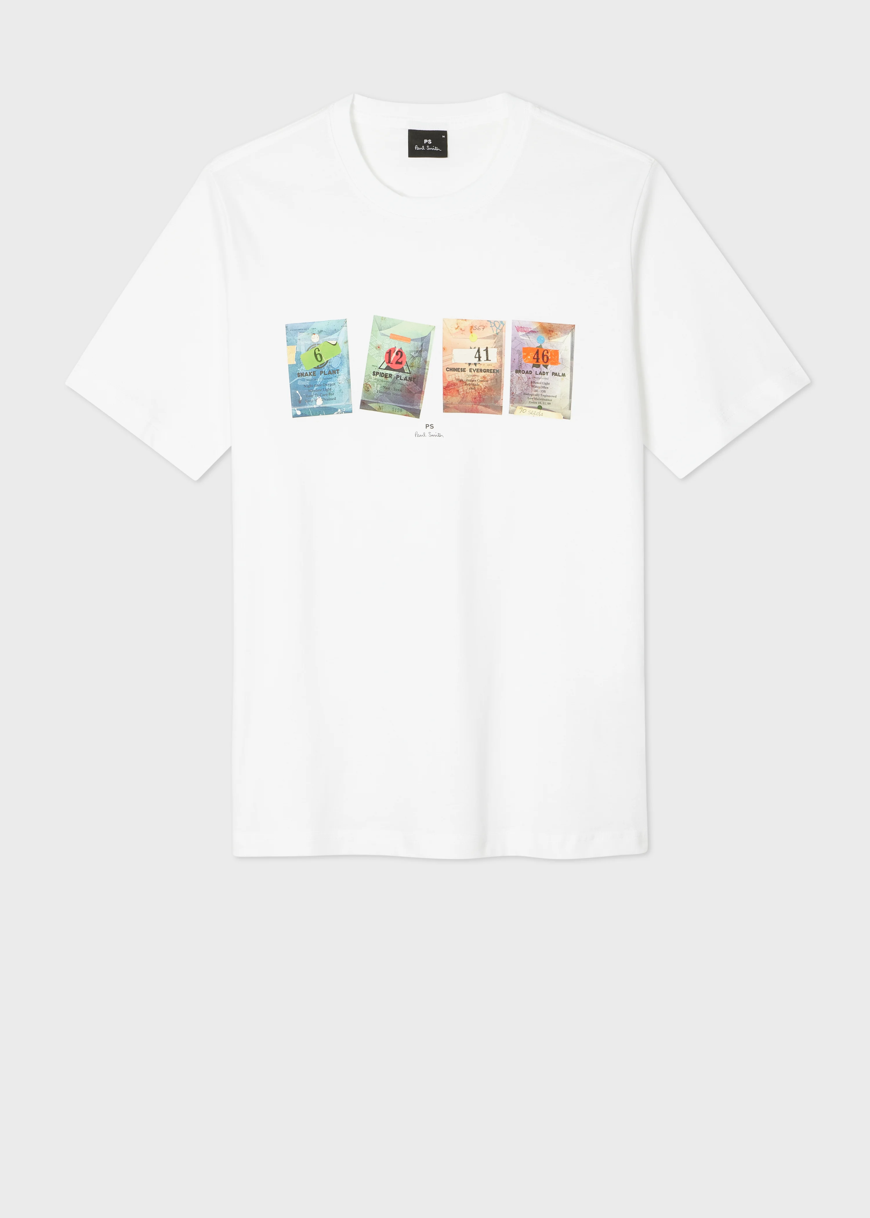 White 'Seeds' Print T-Shirt - 1