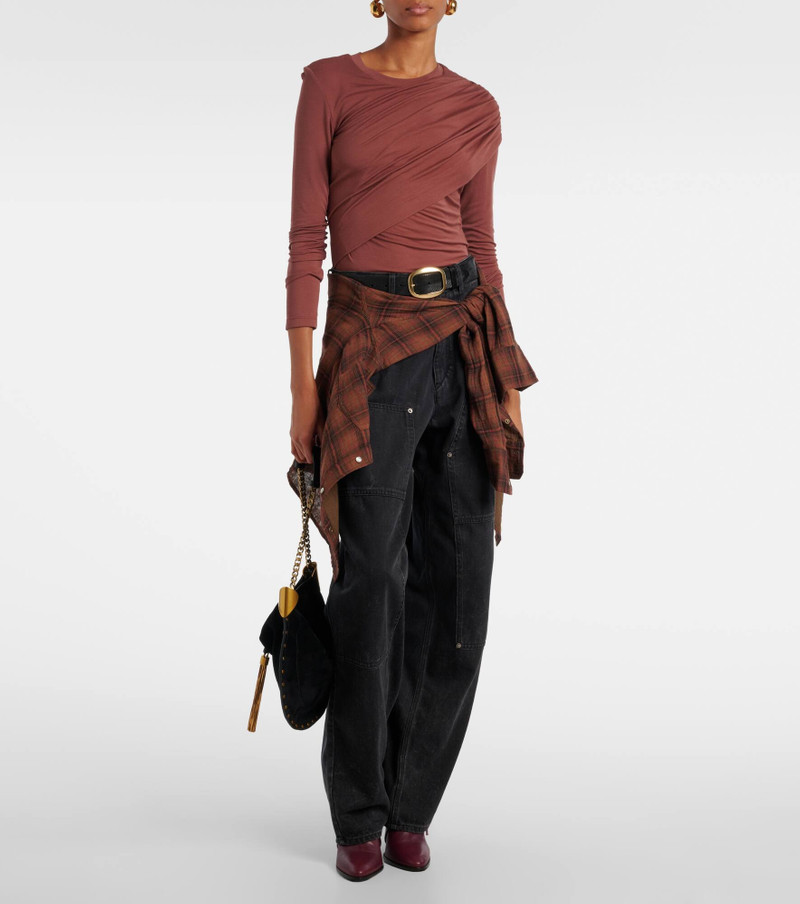 Isabel Marant Étoile Dressi draped jersey top outlook