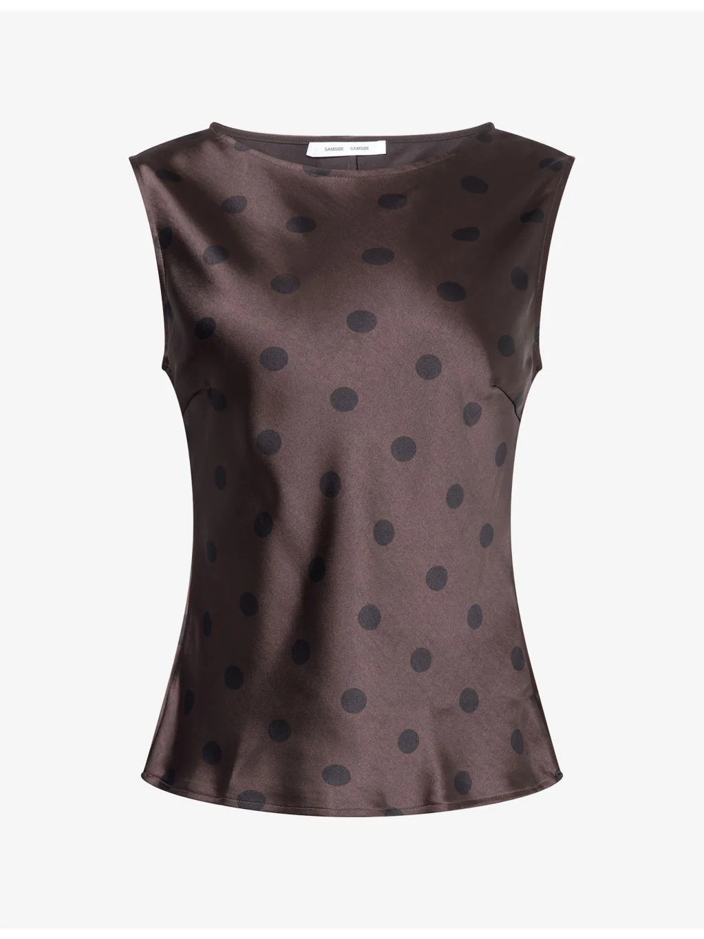 Saagne Polka-Dot Satin Top - 1