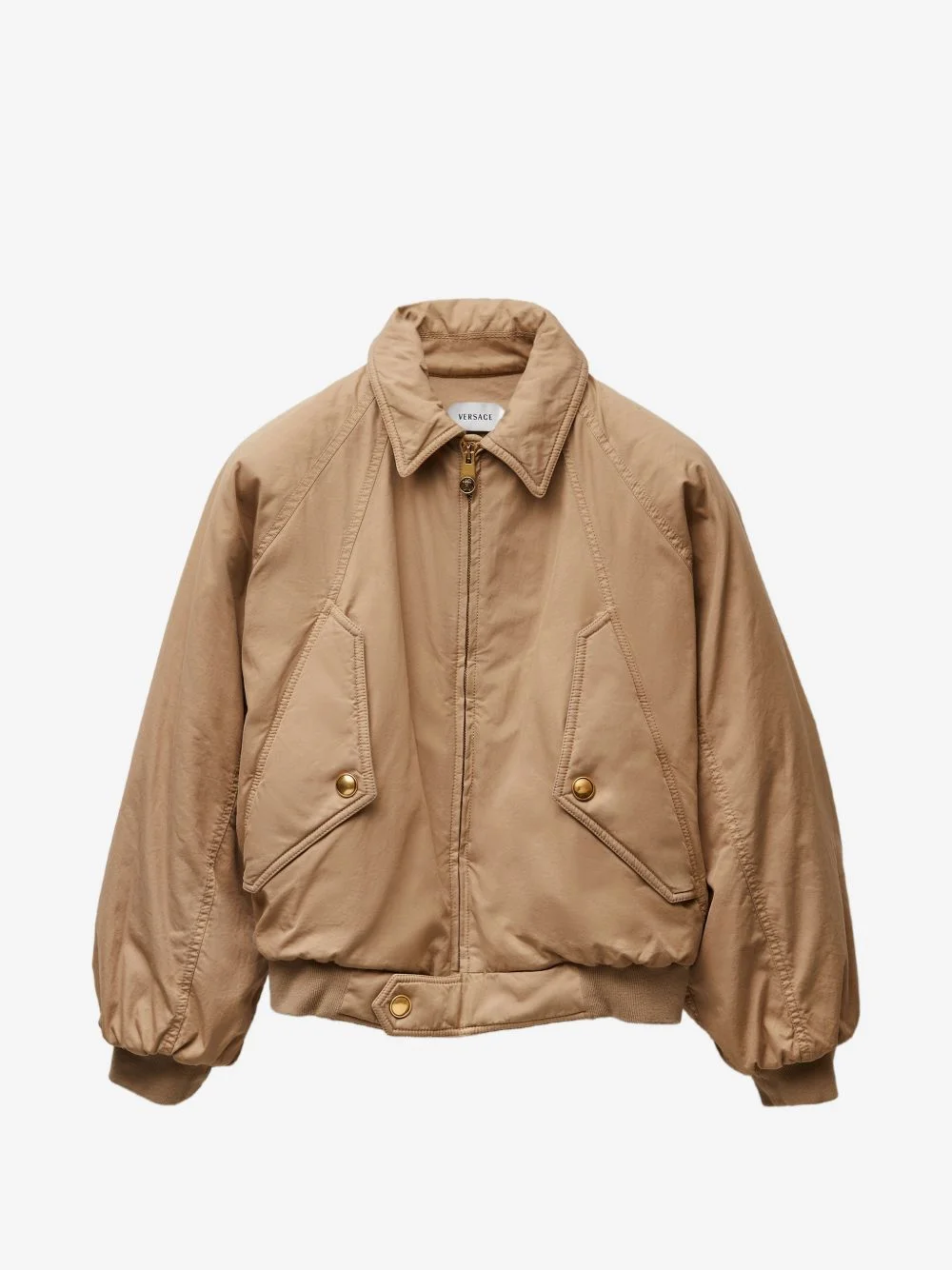 embroidered cotton-gabardine blouson - 1