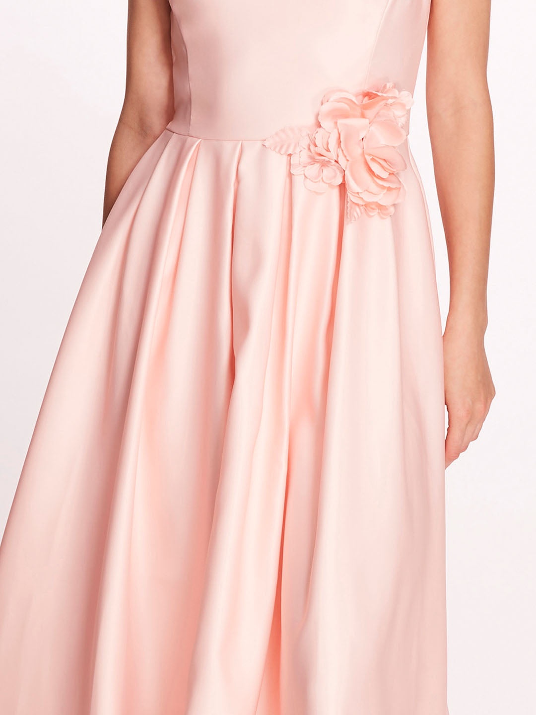 DUCHESS SATIN MIDI DRESS - 4