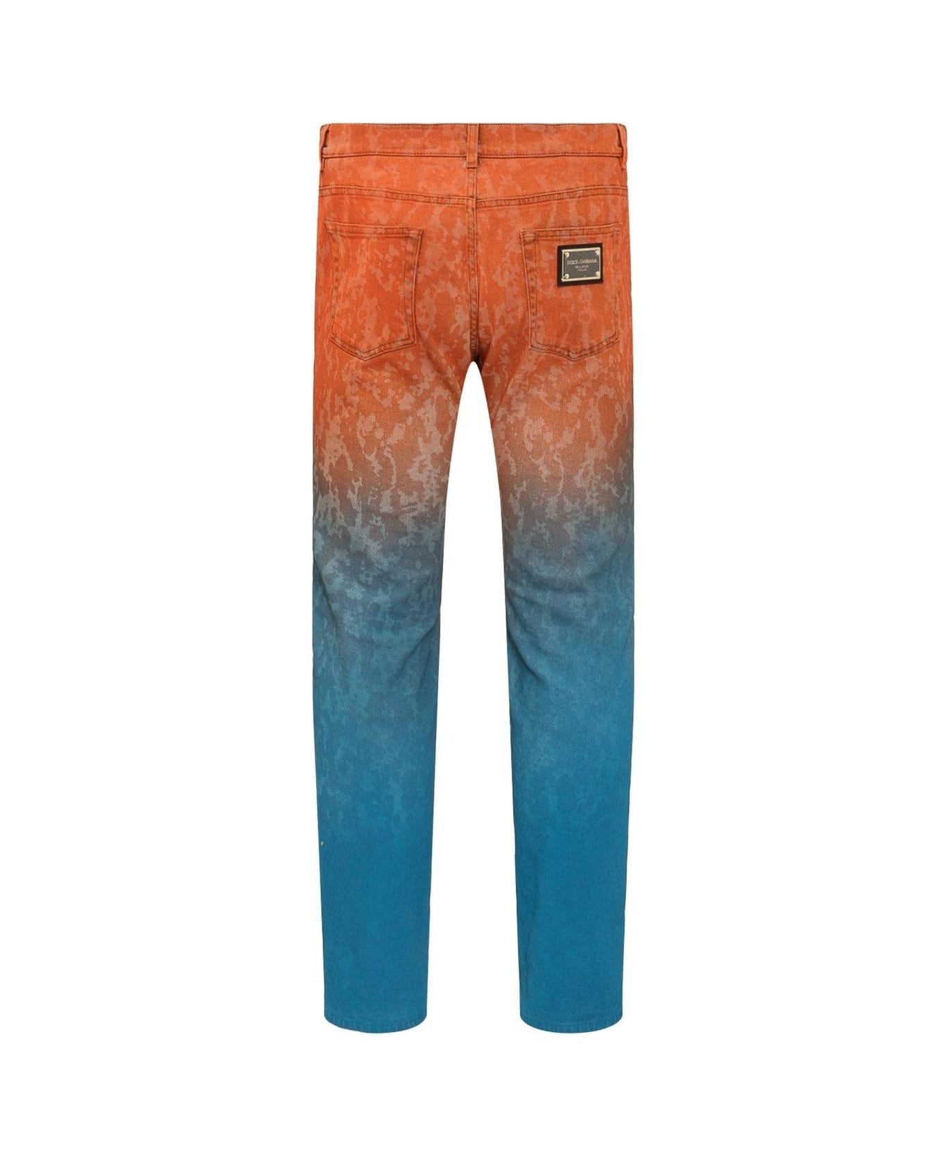 Gradient Logo Patch Jeans - 2