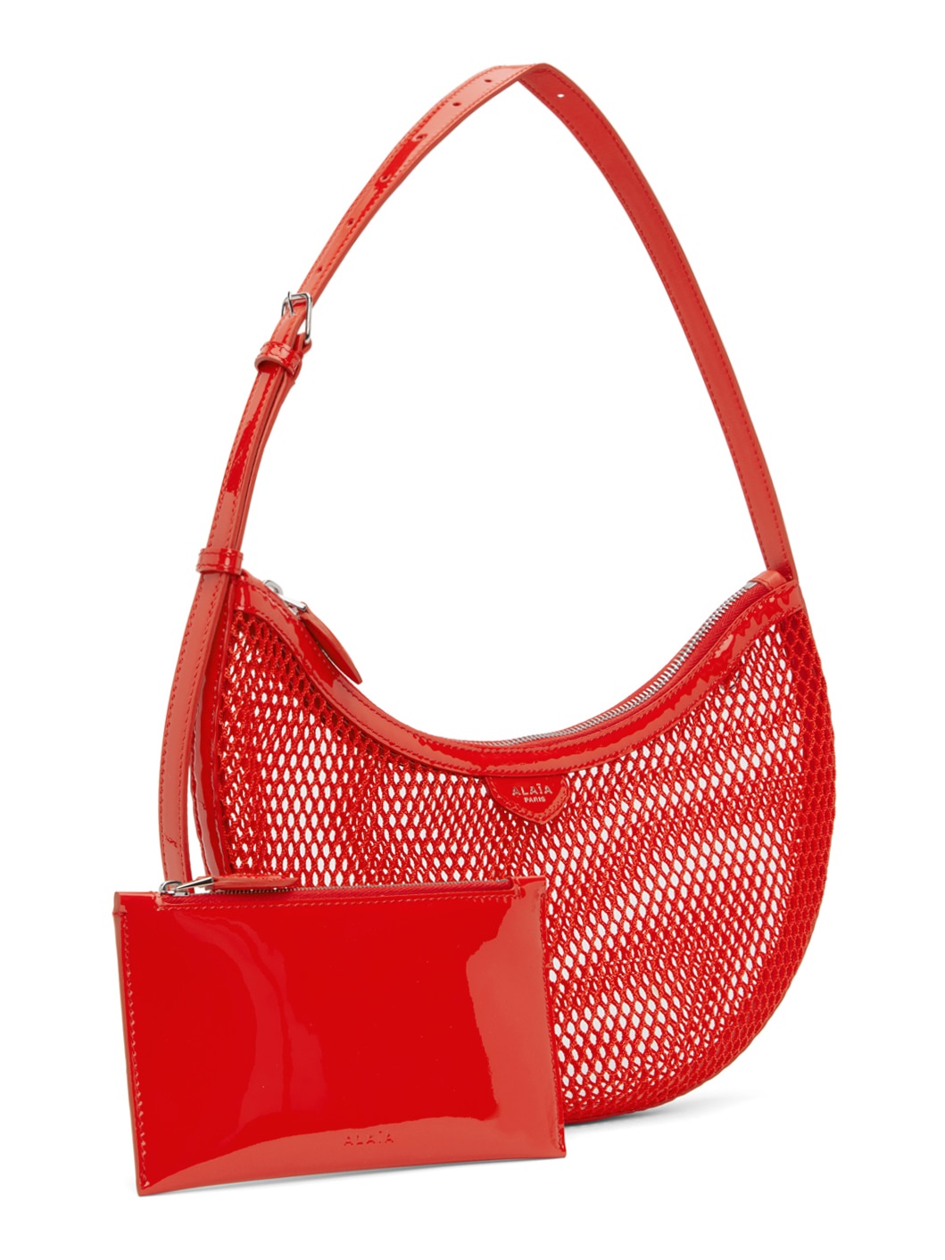 Orange One Piece Demi Lune Bag - 2