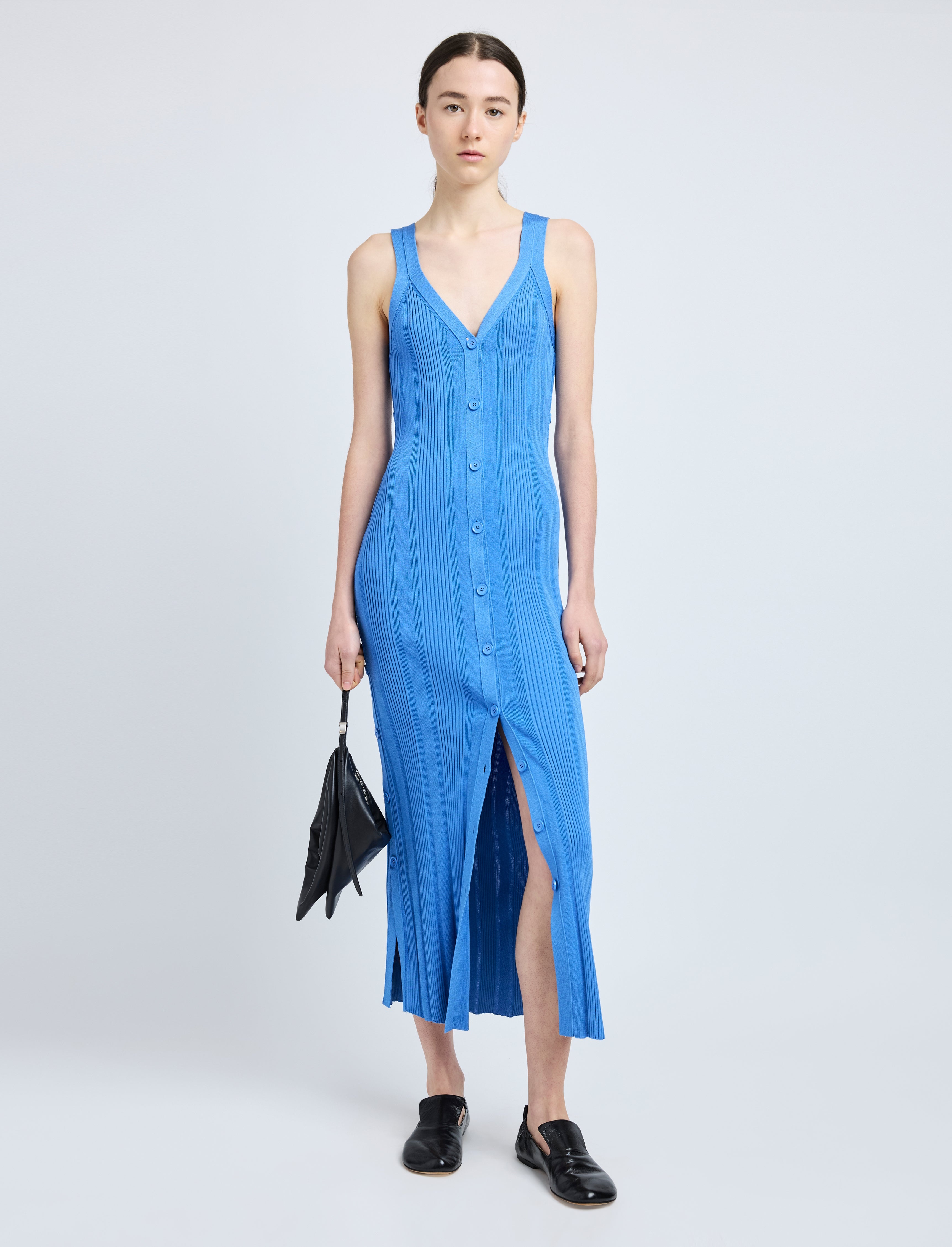 Ellis Dress in Column Rib - 2
