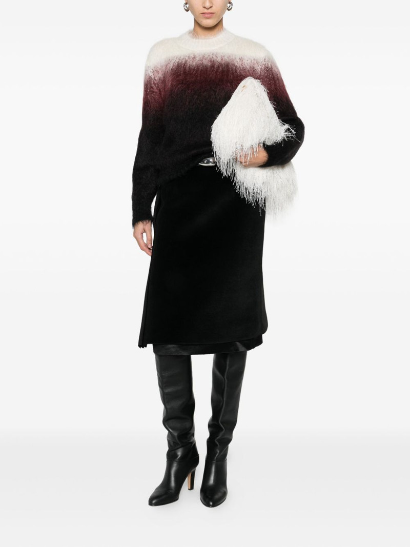 Jil Sander layered straight skirt outlook