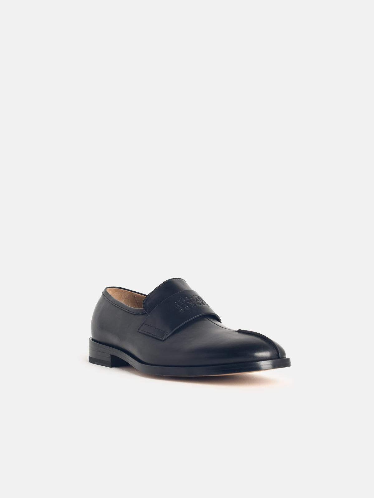 BLACK LEATHER LOAFERS - 2