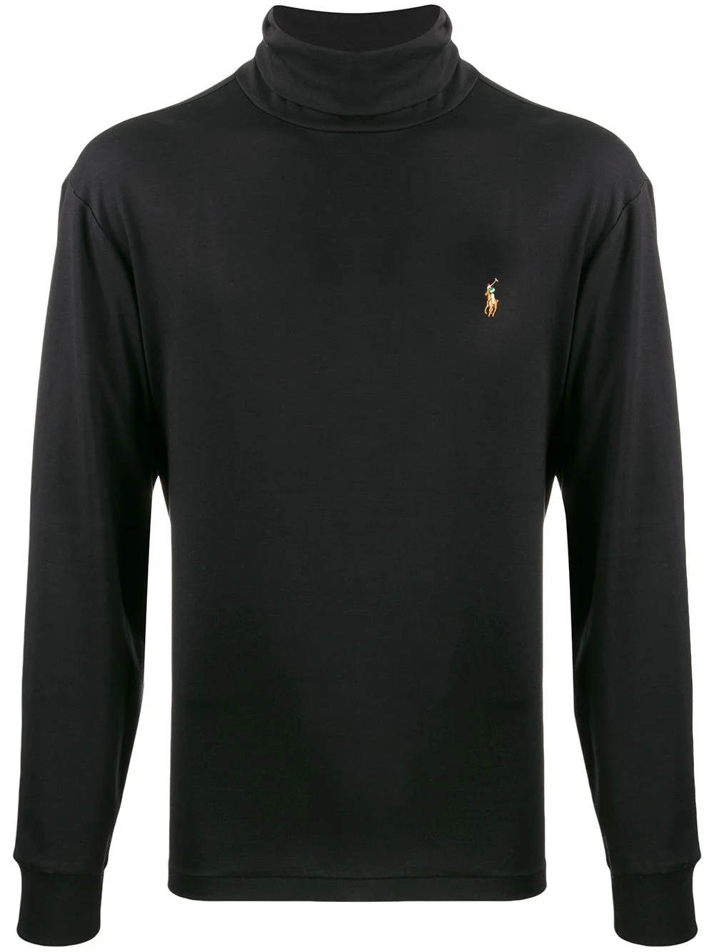 roll neck long sleeve top - 1