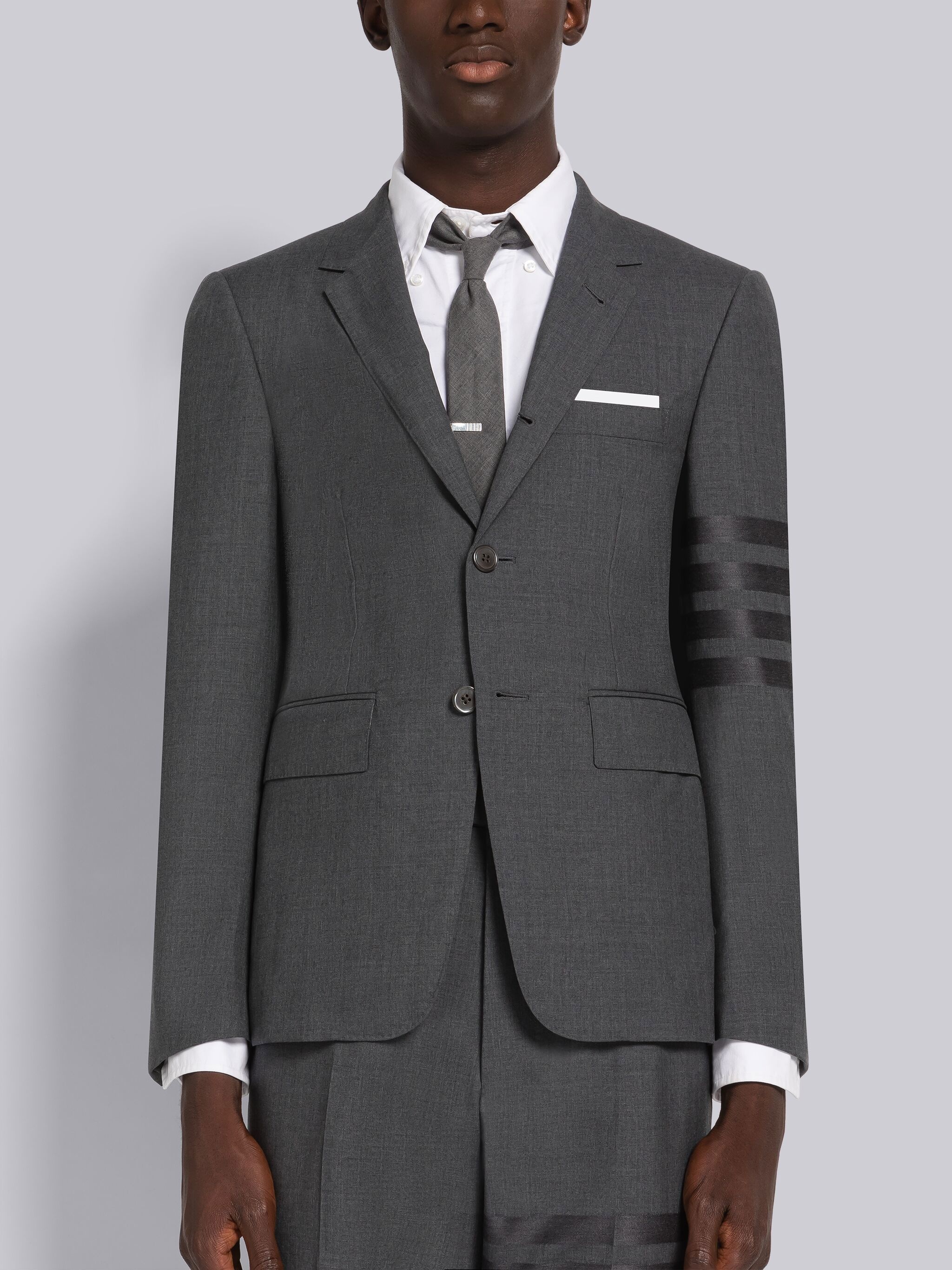 PLAIN WEAVE SUITING 4-BAR CLASSIC SPORT COAT - 1