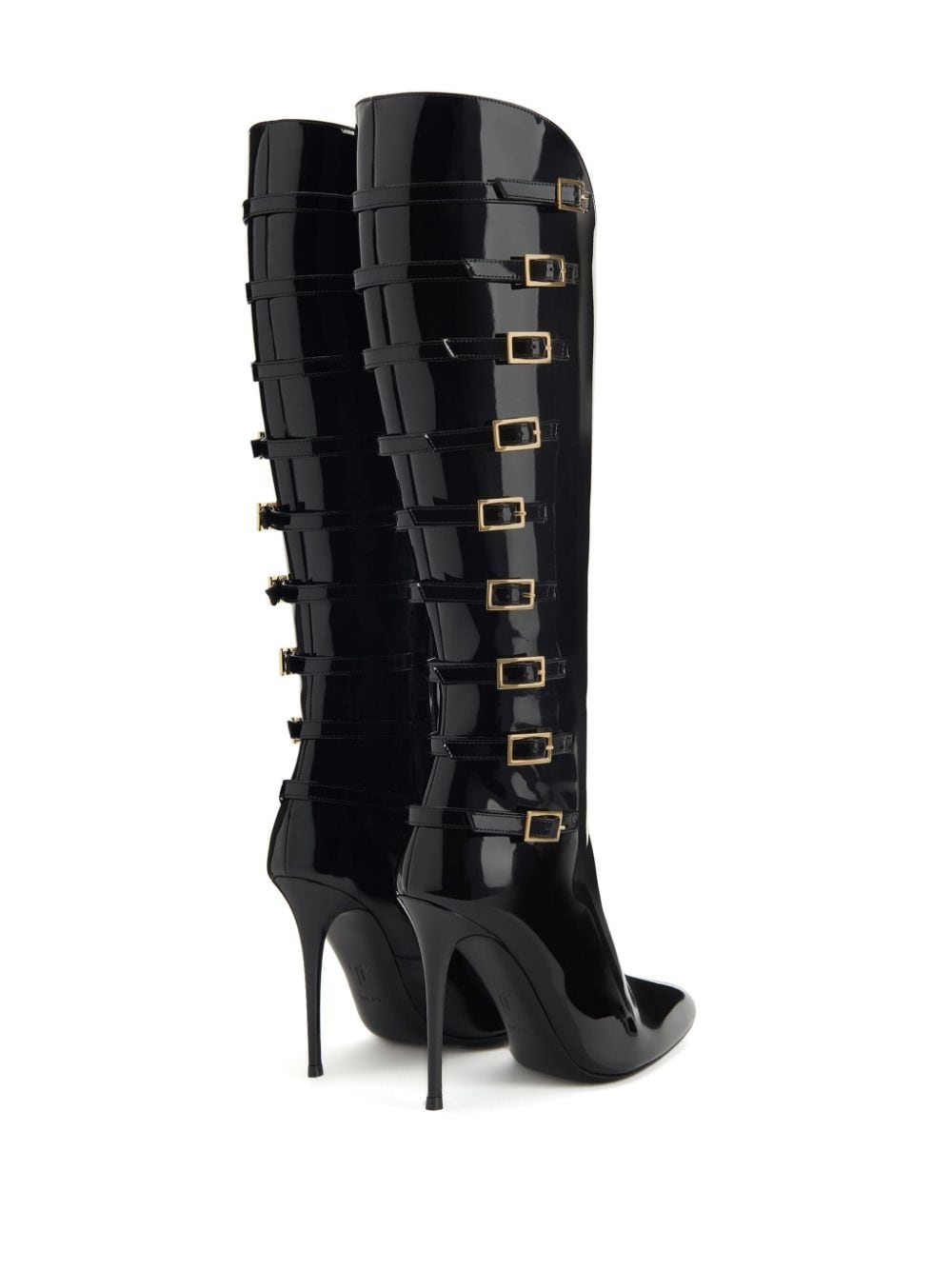 Patthi 105mm patent boots - 3