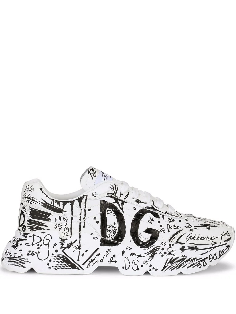 hand-painted graffiti Daymaster sneakers - 1