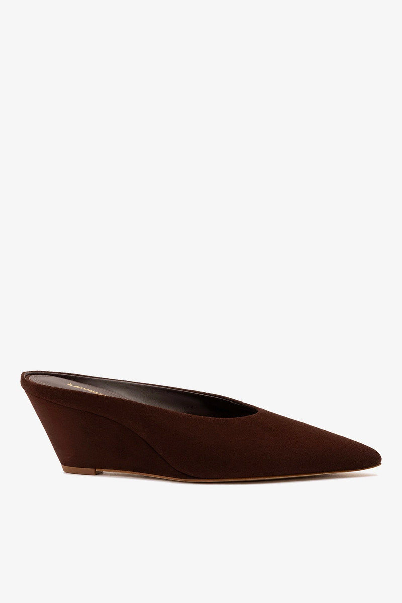 Loulou Mule Brown Suede 1