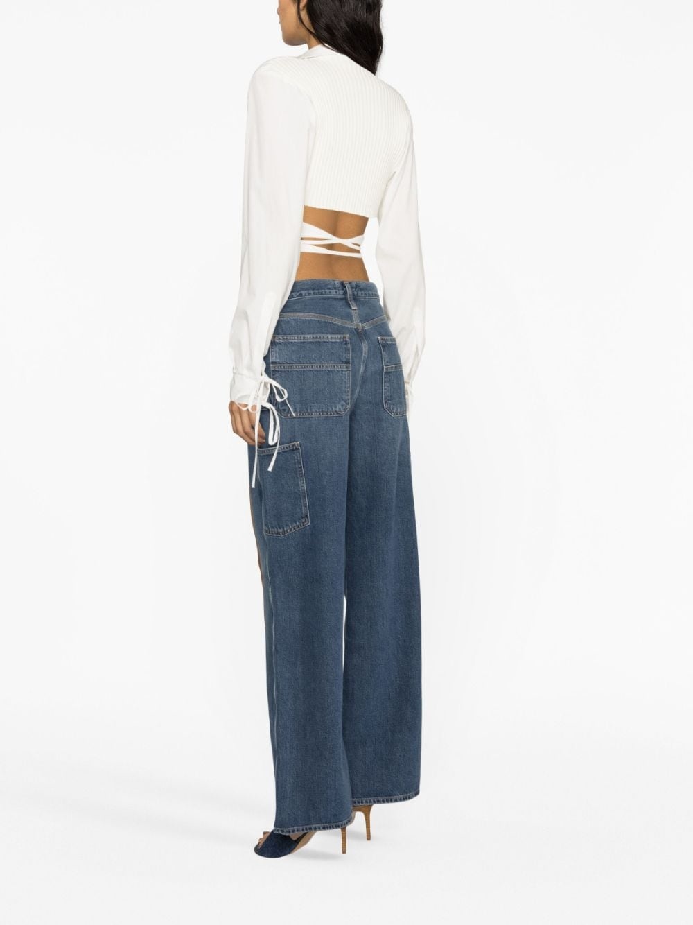 wide-leg jeans - 4