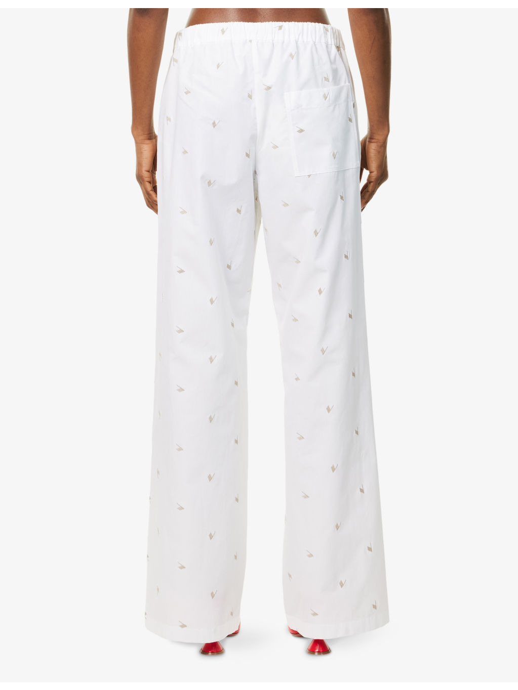 Monogram Straight-Leg Cotton-Blend Trousers - 4