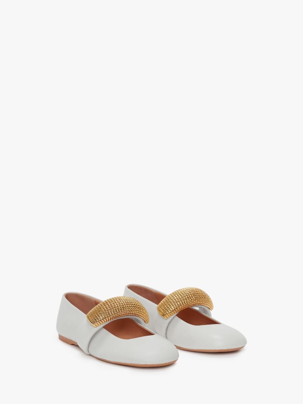 BUBBLE BRACELET LEATHER BALLET FLATS - 2