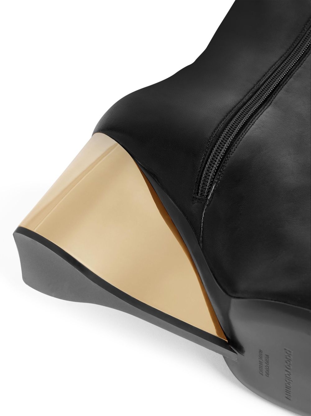 wedge heel below-the-knee boots - 4