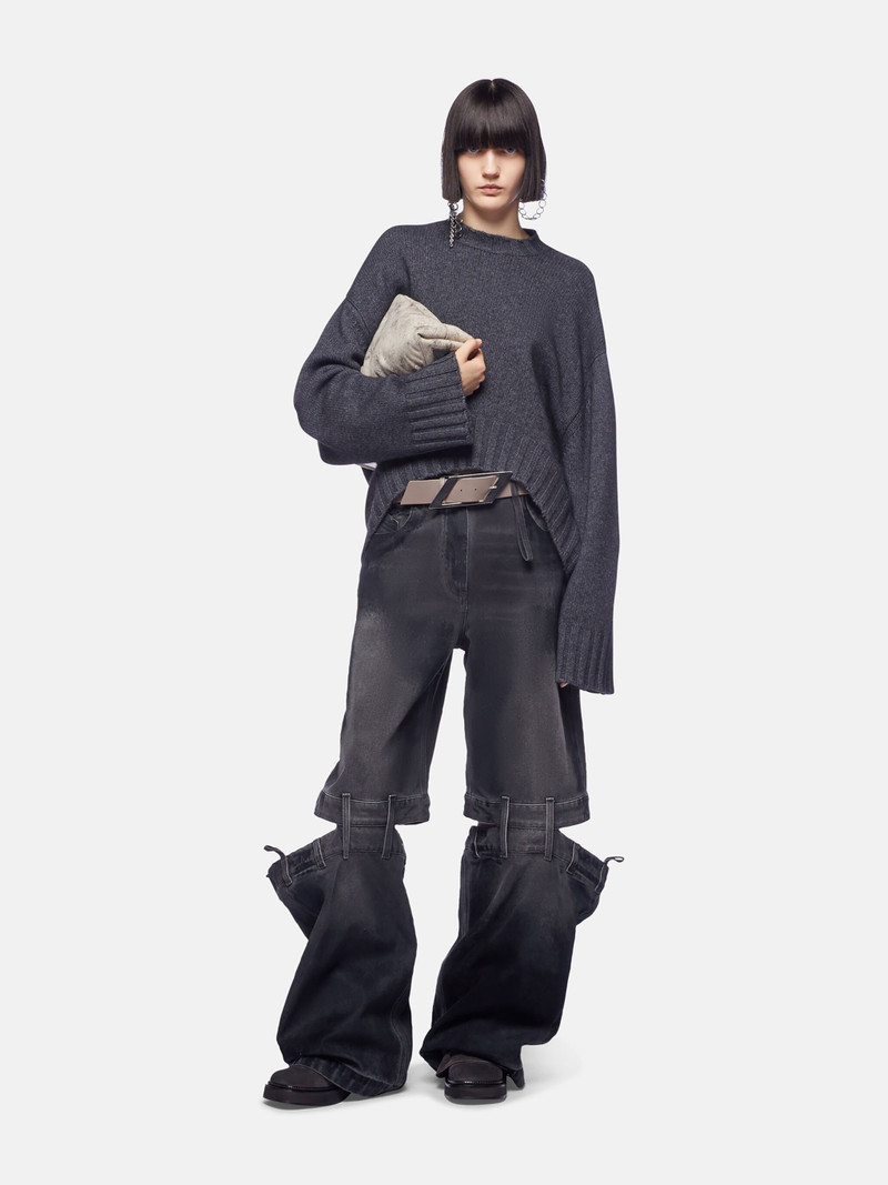 THE ATTICO BLACK LONG PANTS outlook