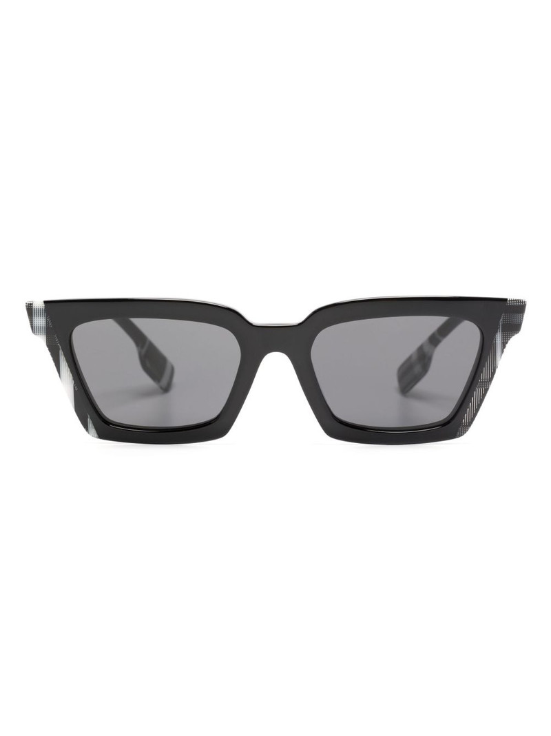 engraved-logo rectangle-frame sunglasses 1