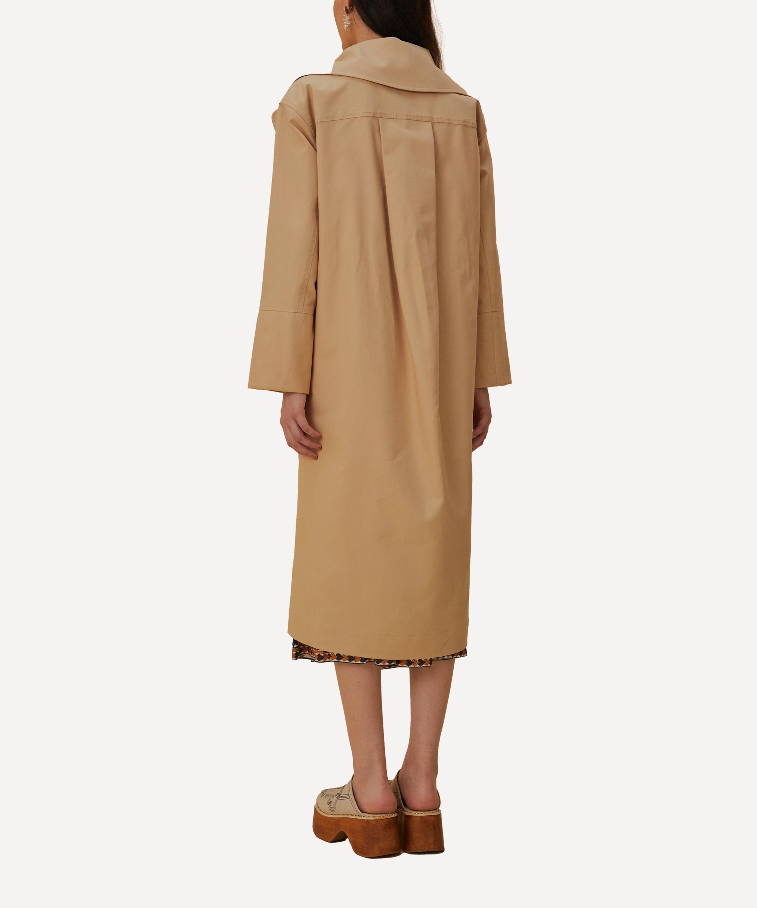 Pockets Over Nude Trench Coat - 3