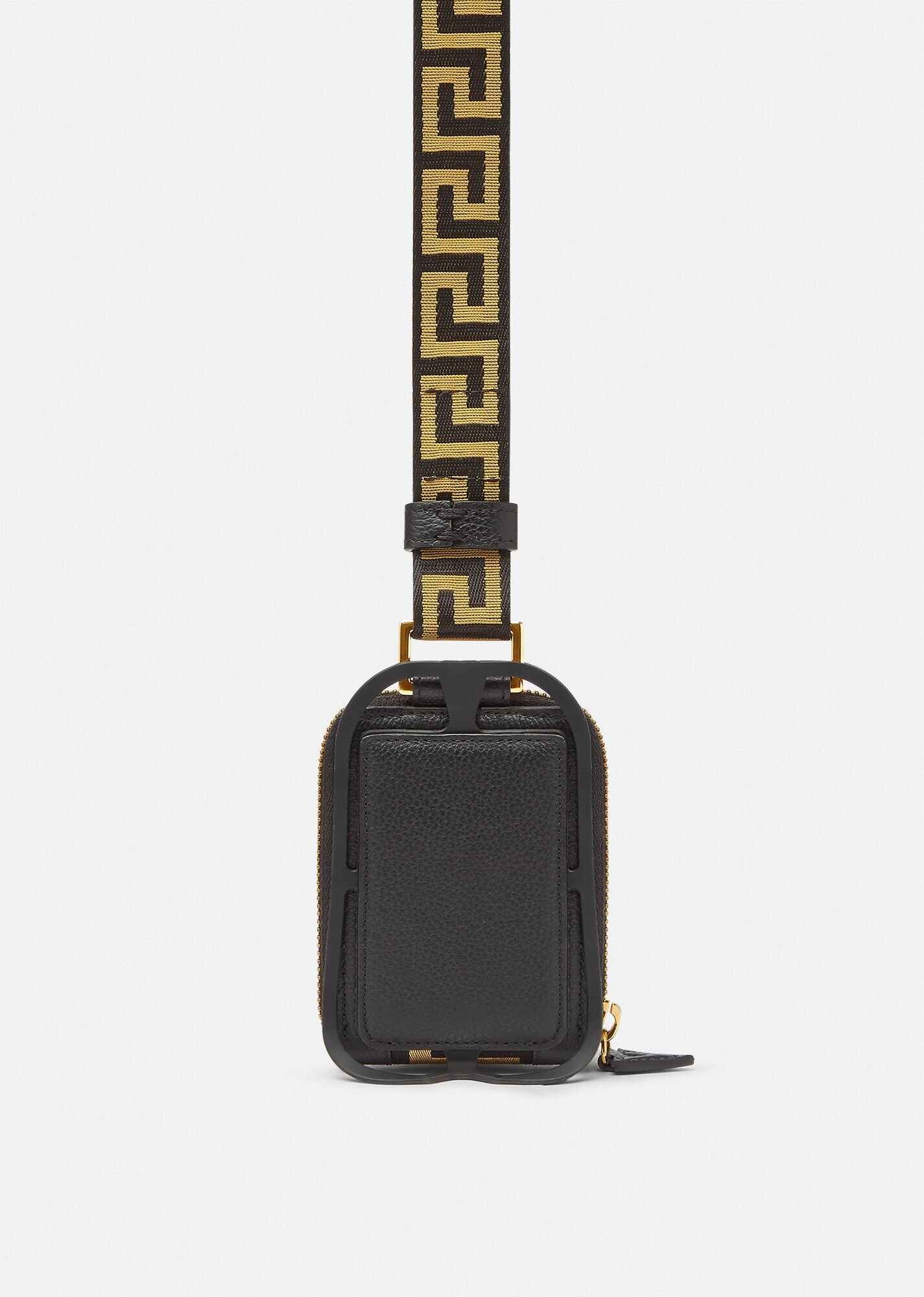 Greca Leather Mini Pouch - 3